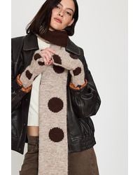 By Anthropologie - Long Polka Dot Fingerless Gloves - Lyst