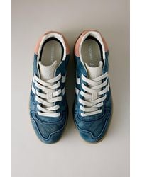 Coolway - Goal Bleached Suede Trainers - Lyst