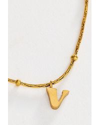 By Anthropologie - Water-Resistant Initial Pendant Necklace - Lyst