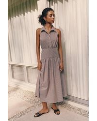 Exquise - Drop-Waist Midi Shirt Dress By - Lyst