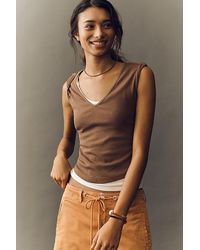 Maeve - Betty V-Neck Short-Sleeve T-Shirt By - Lyst