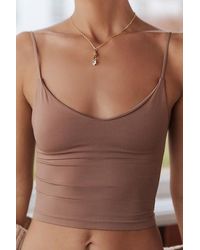 By Anthropologie - The Renna Seamless Strappy V-Neck Tank Top - Lyst