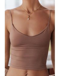 By Anthropologie - The Renna Seamless Strappy V-Neck Tank Top - Lyst