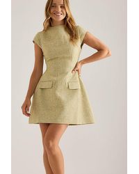 Odd Muse - Tweed Cap-Sleeve Mini Dress - Lyst