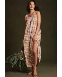 Daily Practice by Anthropologie - Sleeveless Ruched Midi Dress - Lyst
