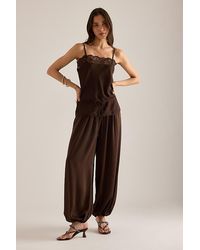 Bardot - Bonita Satin Lace-Trim Cami Top - Lyst