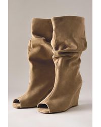 Silent D - Kiki Peep-Toe Tall Boots - Lyst