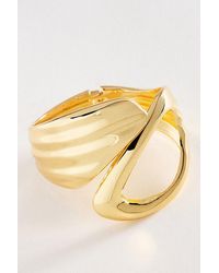 By Anthropologie - Textured Coil Cuff Bracelet - Lyst