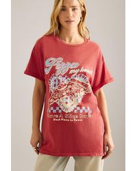 By Anthropologie - Pizza My Heart Graphic Boyfriend T-Shirt - Lyst