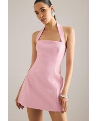Bardot - Nevelle Halter Hourglass Mini Dress - Lyst