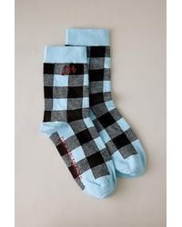 Damson Madder - Gingham Crew Socks - Lyst