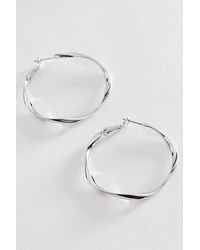 By Anthropologie - Hammered Hoop Earrings - Lyst