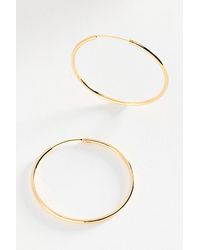 By Anthropologie - Delicate Grand Hoop Earrings - Lyst