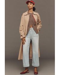 Maeve - The Colette Denim Cropped Wide-Leg Jeans By - Lyst