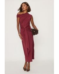 By Anthropologie - Ruched Off-Shoulder Midi Dress - Lyst