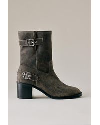 By Anthropologie - Moto Buckle Ankle Boots - Lyst