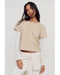 Pilcro - Double Layered Long-Sleeve T-Shirt - Lyst