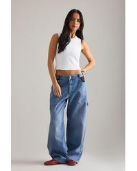Damson Madder - Drew Relaxed Faded Jeans - Lyst