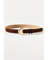 By Anthropologie - Rounded Buckle Leather Belt - Lyst