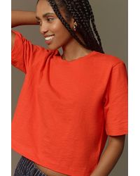 Maeve - The Corey Short-Sleeve Boxy T-Shirt By - Lyst