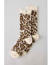 UGG - Gianni Animal Print Crew Socks - Lyst