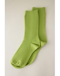By Anthropologie - Ribbed Trouser Socks - Lyst