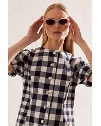 By Anthropologie - The Darcy Acetate Rounded Rectangular Sunglasses - Lyst