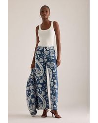 Never Fully Dressed - Amara Printed Straight-Leg Jeans - Lyst