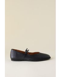 By Anthropologie - Willow Lace-Up Flats - Lyst