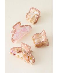 By Anthropologie - Mini Studded Claw Clips, Set Of 4 - Lyst