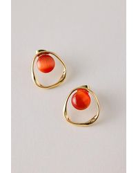 By Anthropologie - Ring Stone Earrings - Lyst