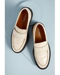 Shoe The Bear Snakeskin-print Chunky Loafers - Natural