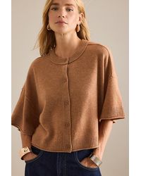By Anthropologie - The Goldie Crew-Neck Cashmere Jumper: Cardigan Edition - Lyst