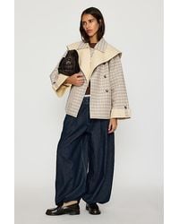 Damson Madder - Jerry Reversible Crop Trench Coat - Lyst