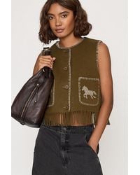 The Tiny Big Sister - Horse Embroidered Vest - Lyst