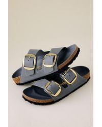 Birkenstock - Arizona Big Buckle Oiled Leather Sandals - Lyst