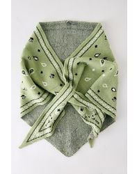 By Anthropologie - Knitted Triangle Bandana Headscarf - Lyst