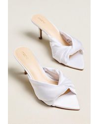 Maeve - Satin Wrapped Mule Heels - Lyst