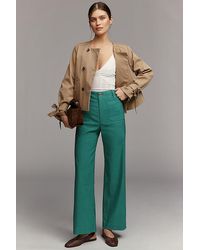 Maeve - The Colette Full-Length Wide-Leg Trousers By - Lyst
