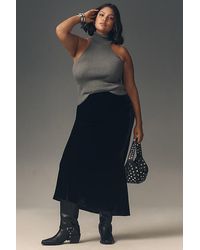 By Anthropologie - The Tilda Maxi Slip Skirt: Velvet Edition - Lyst