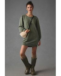 Daily Practice by Anthropologie - Washed Sweatshirt Mini Dress - Lyst