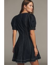 pilcro faux leather short-sleeve zip-front mini dress Dark Marsala Faux Leather Front Zipper Mini Dress