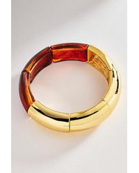 By Anthropologie - Two-Tone Stretch Bracelet - Lyst