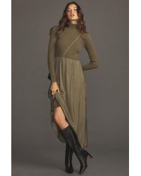 Anthropologie - The Thea High-neck Mockable Maxi Jumper Dress - Lyst