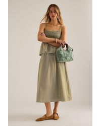 Damson Madder - Caspia Stripe Midi Skirt - Lyst