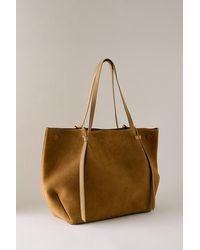 By Anthropologie - Suede Shopper Tote Bag - Lyst