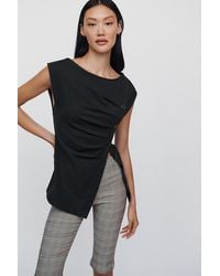Maeve - Asymmetrical Buttondown Top - Lyst
