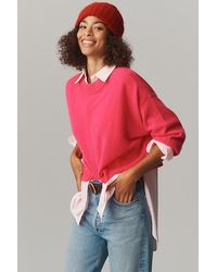 By Anthropologie - The Goldie Cashmere Long-Sleeve Crew-Neck Jumper - Lyst