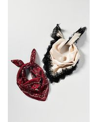By Anthropologie - Lace Bandana Hair Scarves, Set Of 2 - Lyst