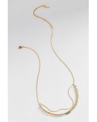 By Anthropologie - Delicate Layered Beaded Necklace - Lyst